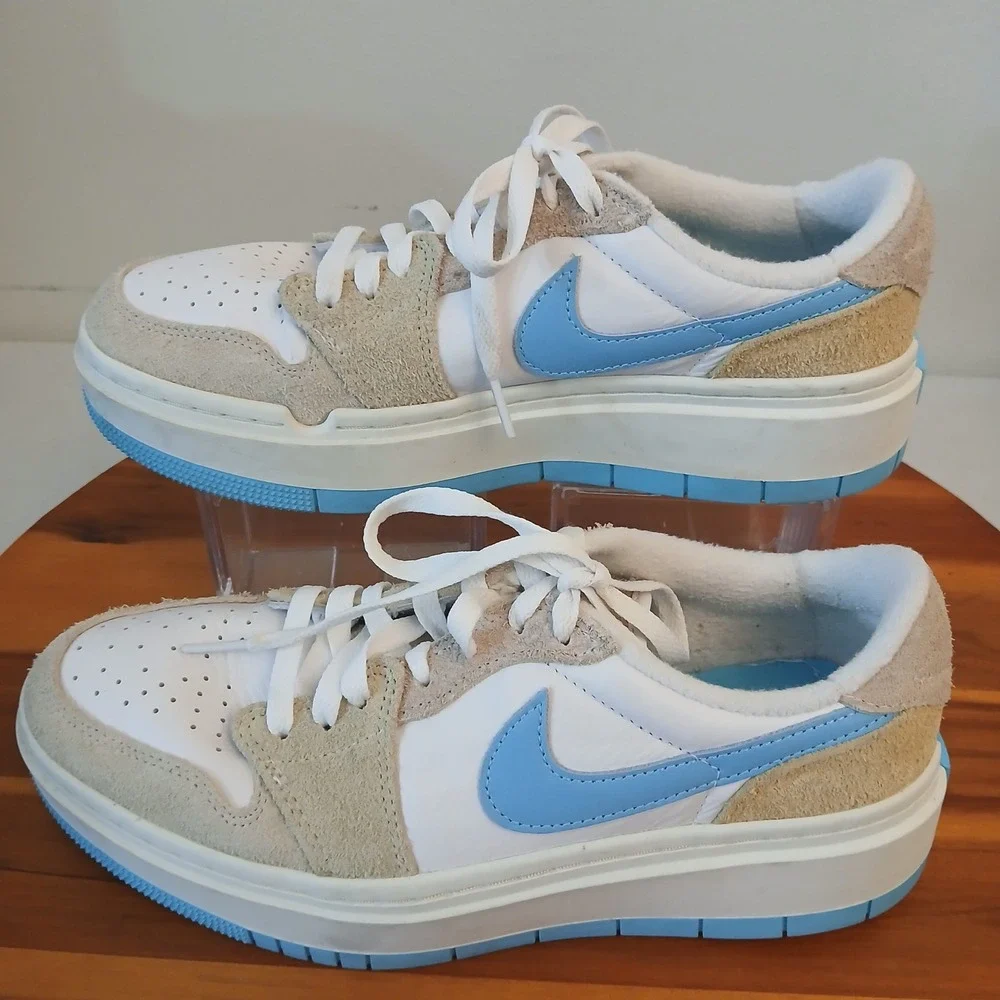 Nike Air Jordan 1 Elevate Low Women 9.5 White Salt Lake Shoes FD1028-100